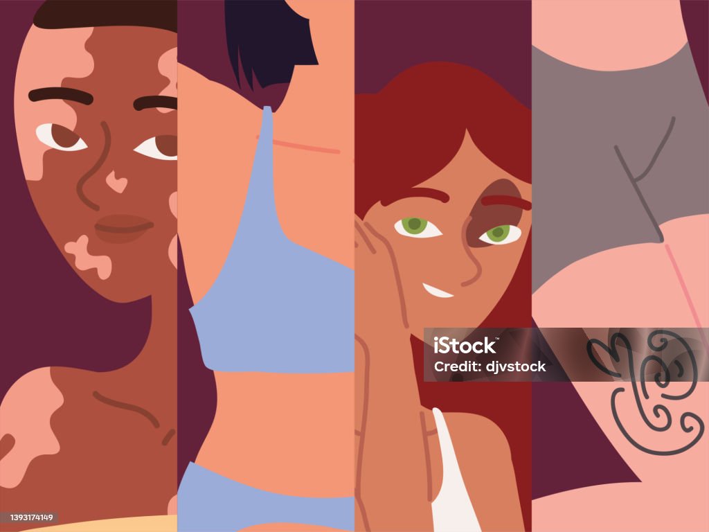 Gender Inclusion Cartoon Diversity And Inclusion Set Stock Illustration - Download Image Now ...