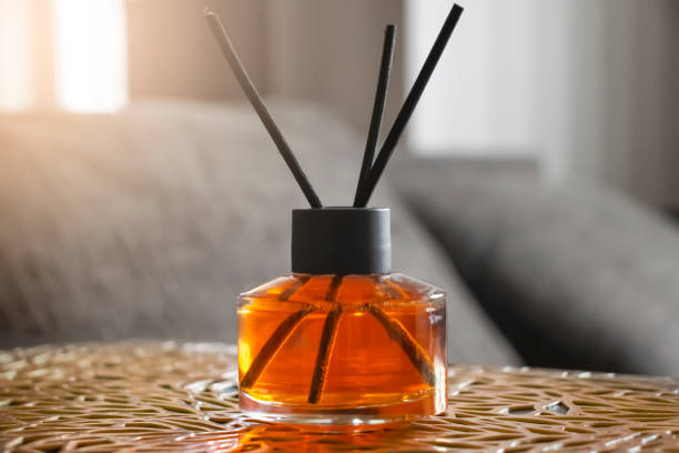 istock Perfume for home in a glass bottle 1393184075