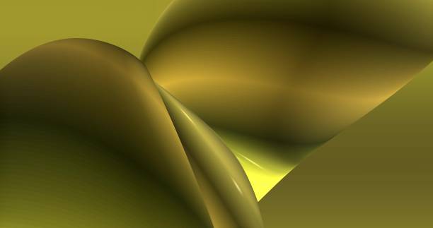 istock Abstract green, marsh, grassy, yellow background with dynamic green 3d lines. looped footage. 3D animation of herbal color lines. Modern video background, animated, screensaver, copy space 1393184939