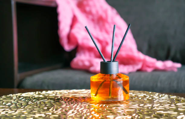 istock Perfume for home in a glass bottle 1393189234