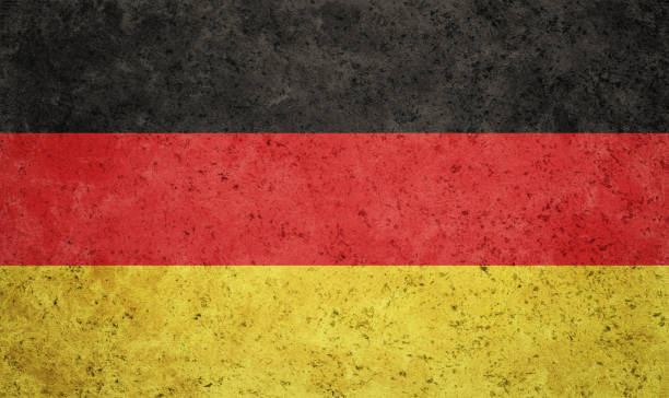 istock German flag background. Grunge texture flag. 1393192729