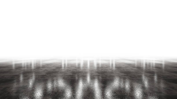 istock Wet concrete. Beautiful concrete texture for background concept. Background for product demonstration or mockup on white background. 3d 1393200538