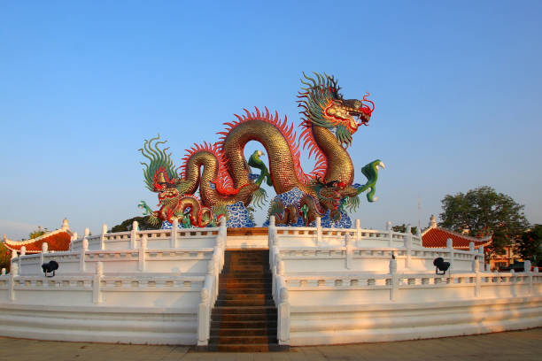 istock Chinese golden dragon 1393227164