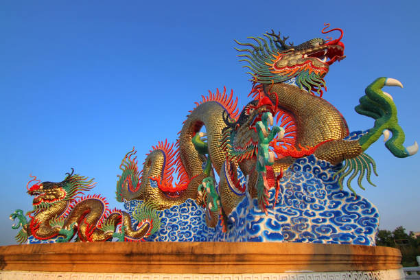 istock Chinese golden dragon 1393227215