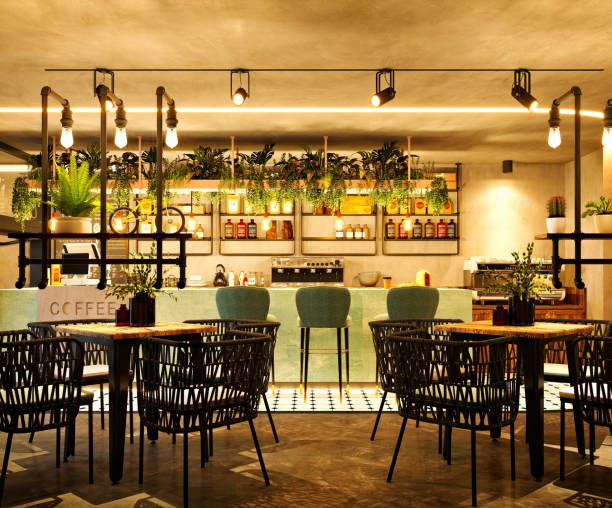 istock 3D render of restaurant bar 1393234588