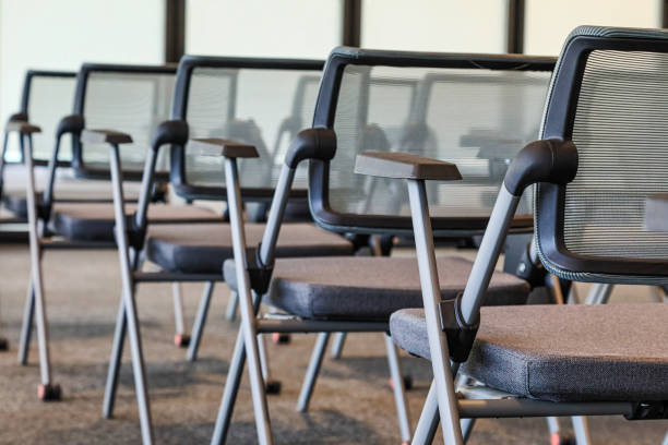 istock metal chairs and spaces 1393240101
