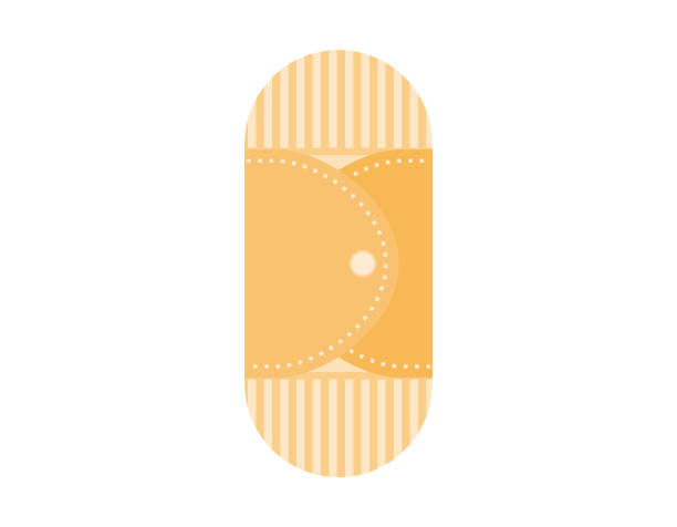 istock Sanitary napkin.　 Cloth napkin  .  Woman.　Vector illustration. 1393240946