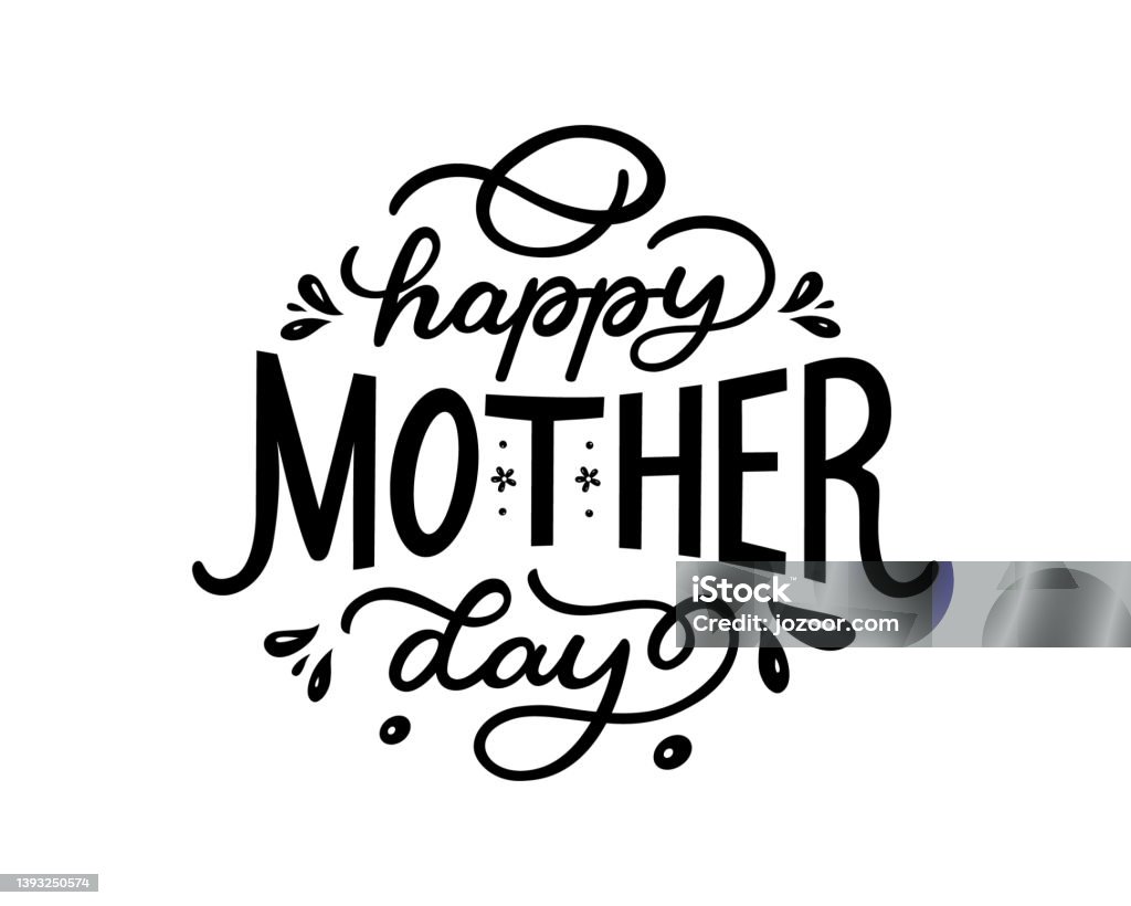 Selamat Hari Ibu Vektor Huruf Kartu Kaligrafi Hari Ibu Hari Ibu Menulis
