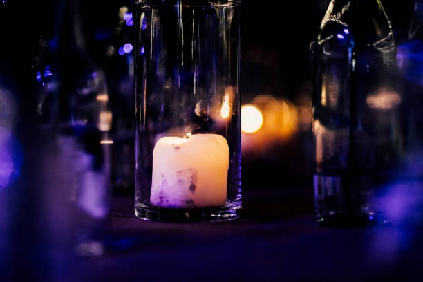 istock Candles at luxury party and weddings. 1393260180