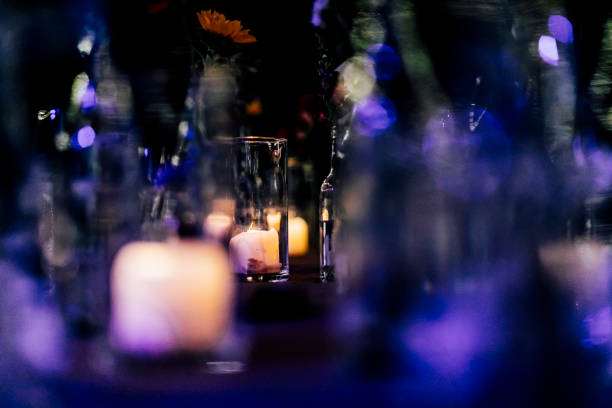 istock Candles at luxury party and weddings. 1393260226
