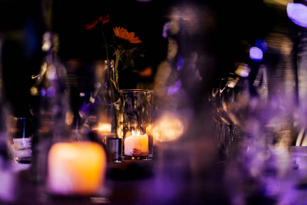 Candles at luxury party and weddings.