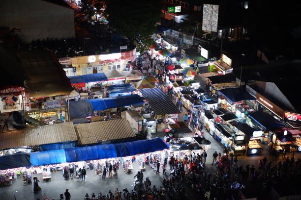 istock Night market in Batu, Malang. 1393263132