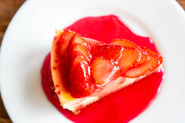 Strawberry cheesecake, a delicious light dessert
