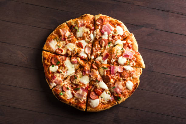 istock Bacon and Sausage Meat Lovers Pizza 1393265769