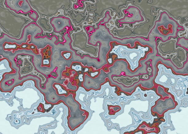 Abstract grey, violet and pink colored messy background. Marble imitation