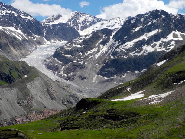 Austria, landscape with glacier named Gepatschferner in Kaunertal in the Austrian Alps, North Tyrol