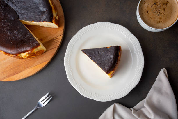 istock San Sebastian Cheesecake close up photo 1393279320