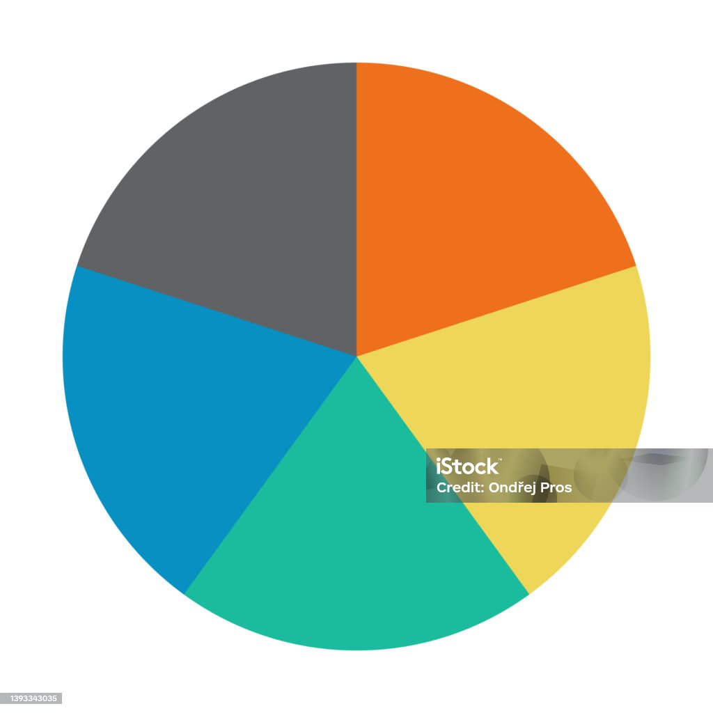 5 Chart Vector Infographic Pie Chart Cycle Presentation Diagram 5 Section Vector ...