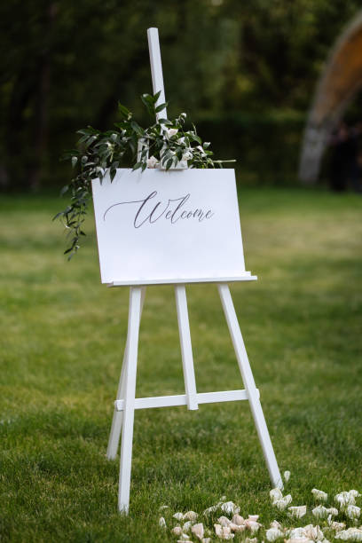 istock sign welcome to the event 1393346423