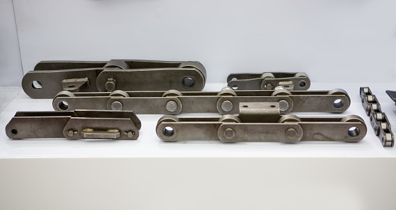 Industrial roller chain parts for CNC machine.