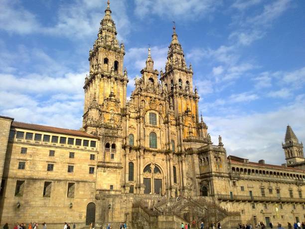 Catedral de Santiago de Compostela, Santiago de Compostela, Galicia, España stock photo
