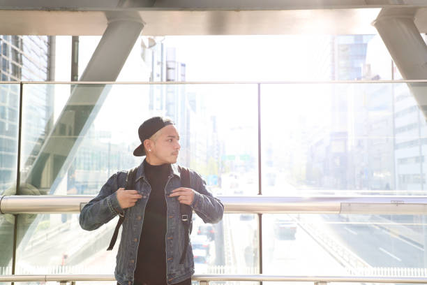 istock Young man having arrived or are departing for a vacation 1393362391