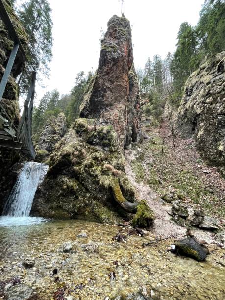 istock Waterfall in the middle of Sloakia rocks 1393368198