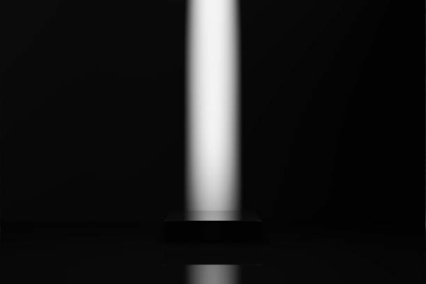 istock Blank product podium, stand. Copy space for image montage. White background. 3d rendering 1393375825