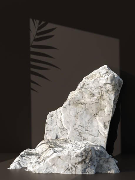 istock Blank product podium, stand. Copy space for image montage. White background. 3d rendering 1393375894