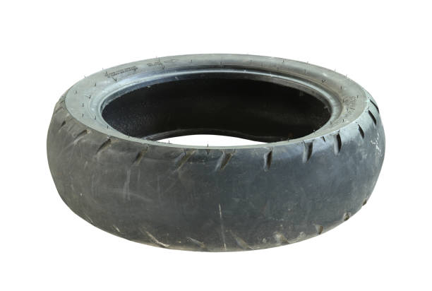 Old tire of motorcycle
