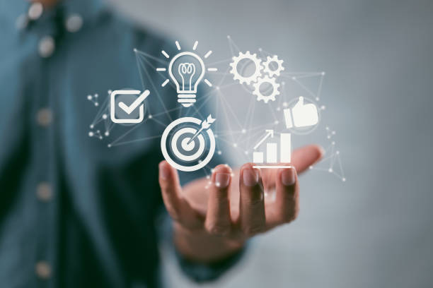 work performance is influenced by skills, abilities, and competence. the concept of the individual. - fim de curso imagens e fotografias de stock