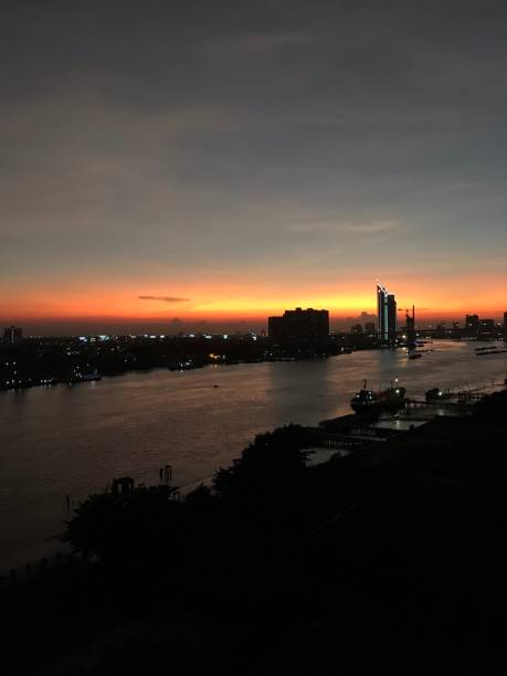 istock Chao Phraya riverside in Bangkok, Thailand 1393393478