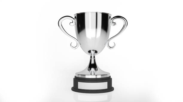 istock The silver trophy of 2nd place got a silver trophy,isolated on white background,3d rendering 1393399247