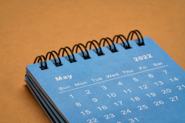 istock May 2022 - spiral desktop calendar 1393402280