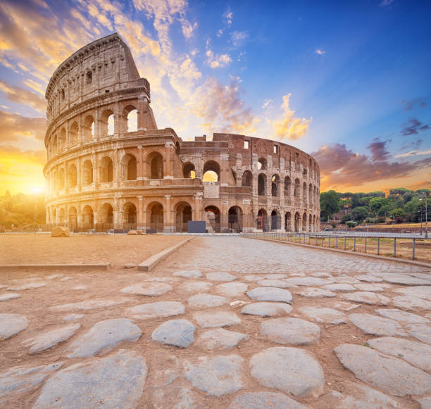 istock Coliseum or Flavian Amphitheatre (Amphitheatrum Flavium or Colosseo), Rome, Italy. 1393409460