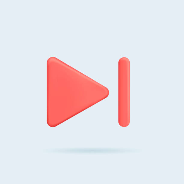 Skip To The End Next Music Player Button 3d Vector Icon Cartoon Minimal  Style 3d Illustration Of Simple Vector Icon Stock Illustration - Download  Image Now - iStock