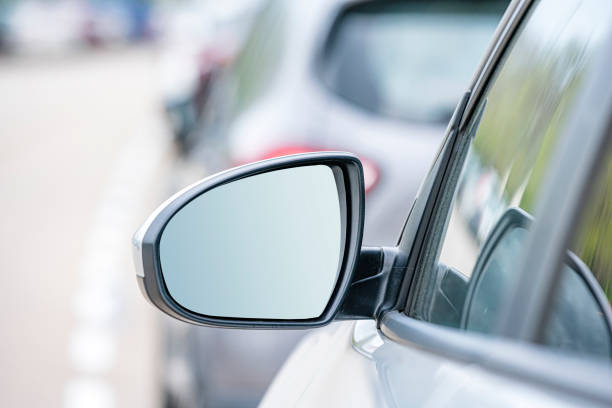 istock Rear view mirror of a modern vehicle 1393419068