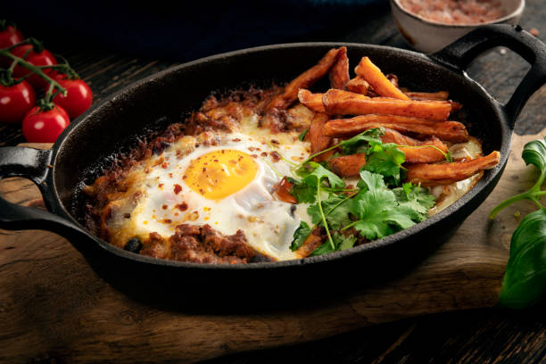 istock Beef, Fried egg and french fries 1393421915
