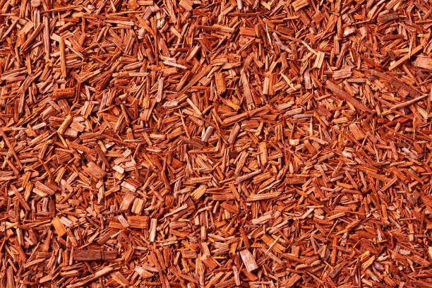 istock Background made of red sandalwood - copy space 1393422755