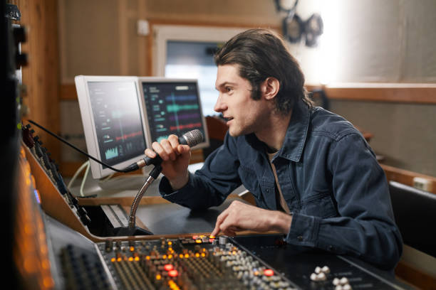 istock Recording Music in Studio 1393425388