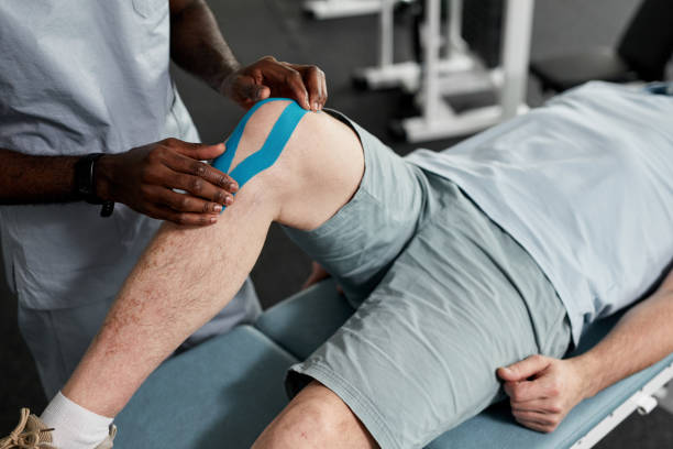 istock Knee Rehabilitation Close Up 1393428210