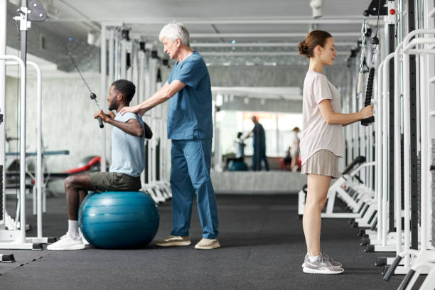 istock Gym in Rehabilitation Clinic 1393428253