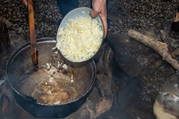 istock finely chopped onion ready for cauldron, specialty from Romania 1393460525