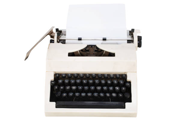 istock White typewriter with cyrillic keyboard layout USSR era isolated on white 1393467395