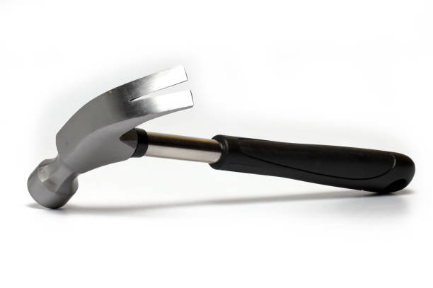 istock Oblique side shiny hammer claw white background 1393476775