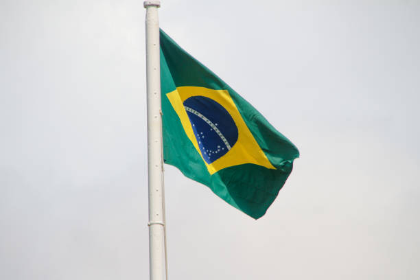 istock Brazilian flag outdoors in Rio de Janeiro 1393487206
