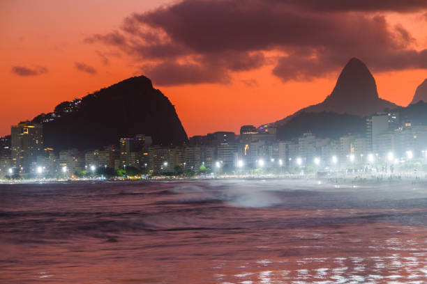 istock Sunset at Leme Beach in Copacabana in Rio de Janeiro 1393487347