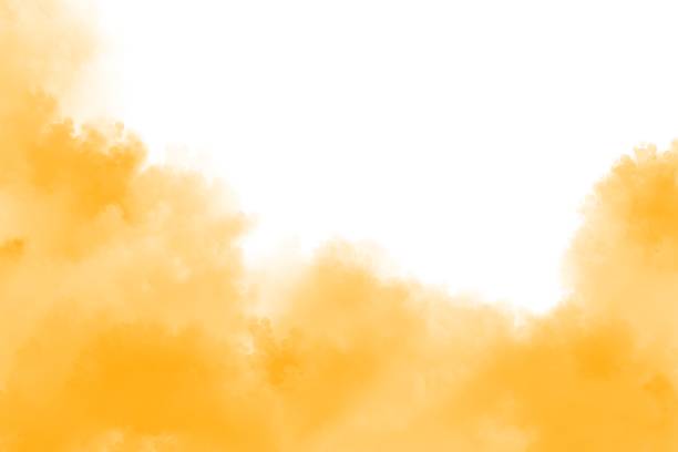 istock Yellow watercolor background 1393488338