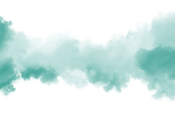 istock Green smoke background, green background 1393489044