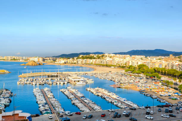 istock Arbor beach and city Blanes in Spain 1393493232